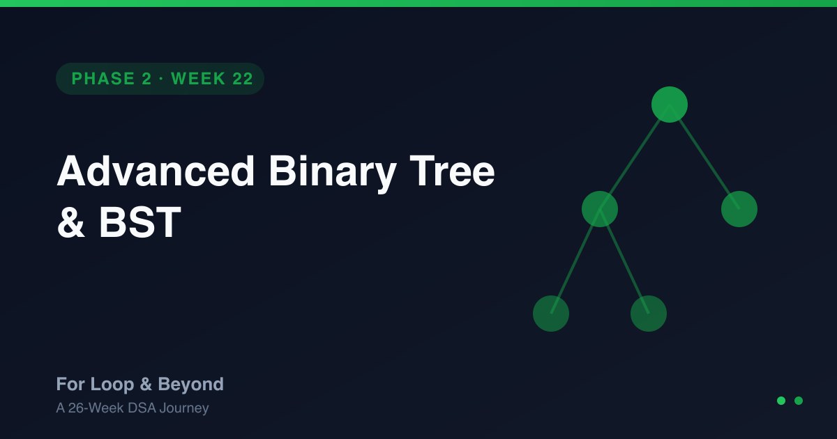 Advanced Binary Tree & BST