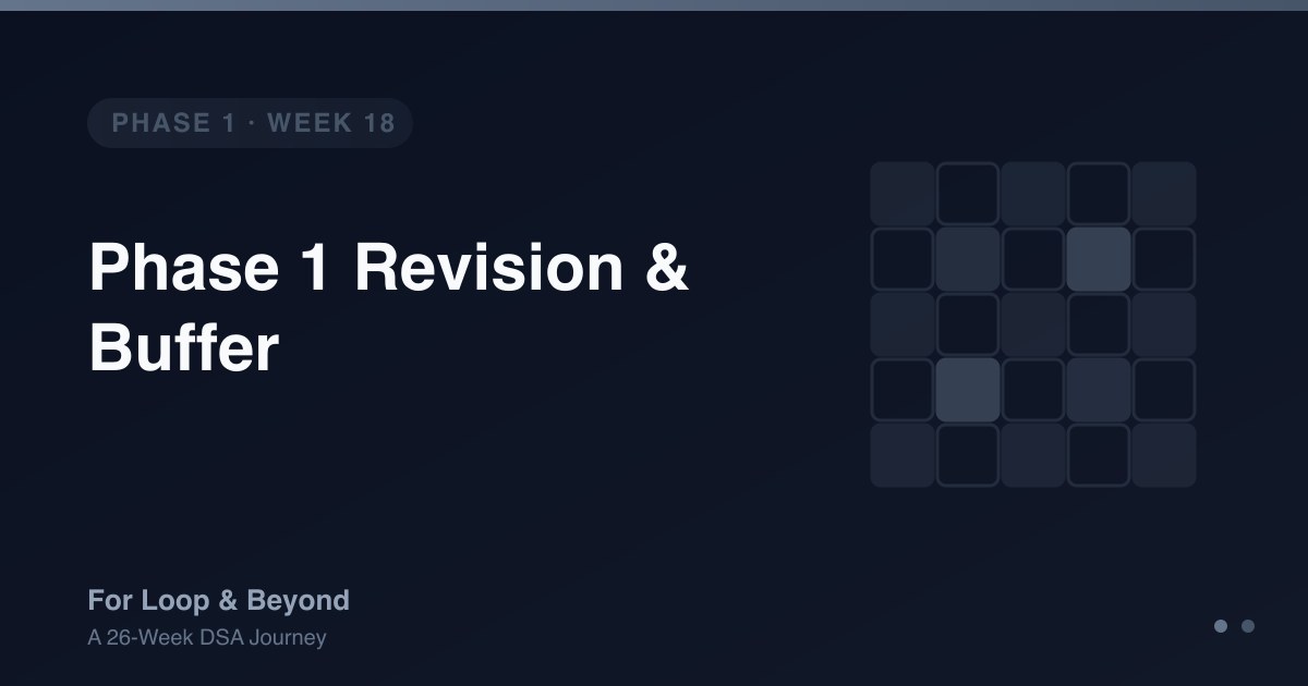 Phase 1 Revision & Buffer