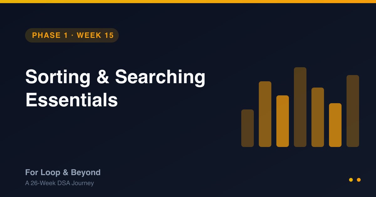 Sorting & Searching Essentials