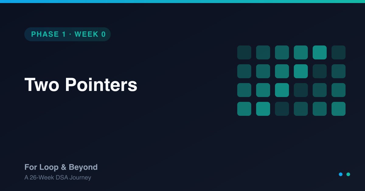 Two Pointers Algorithm - Intuition & Patterns